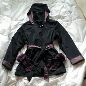 Water resistant fancy rain jacket